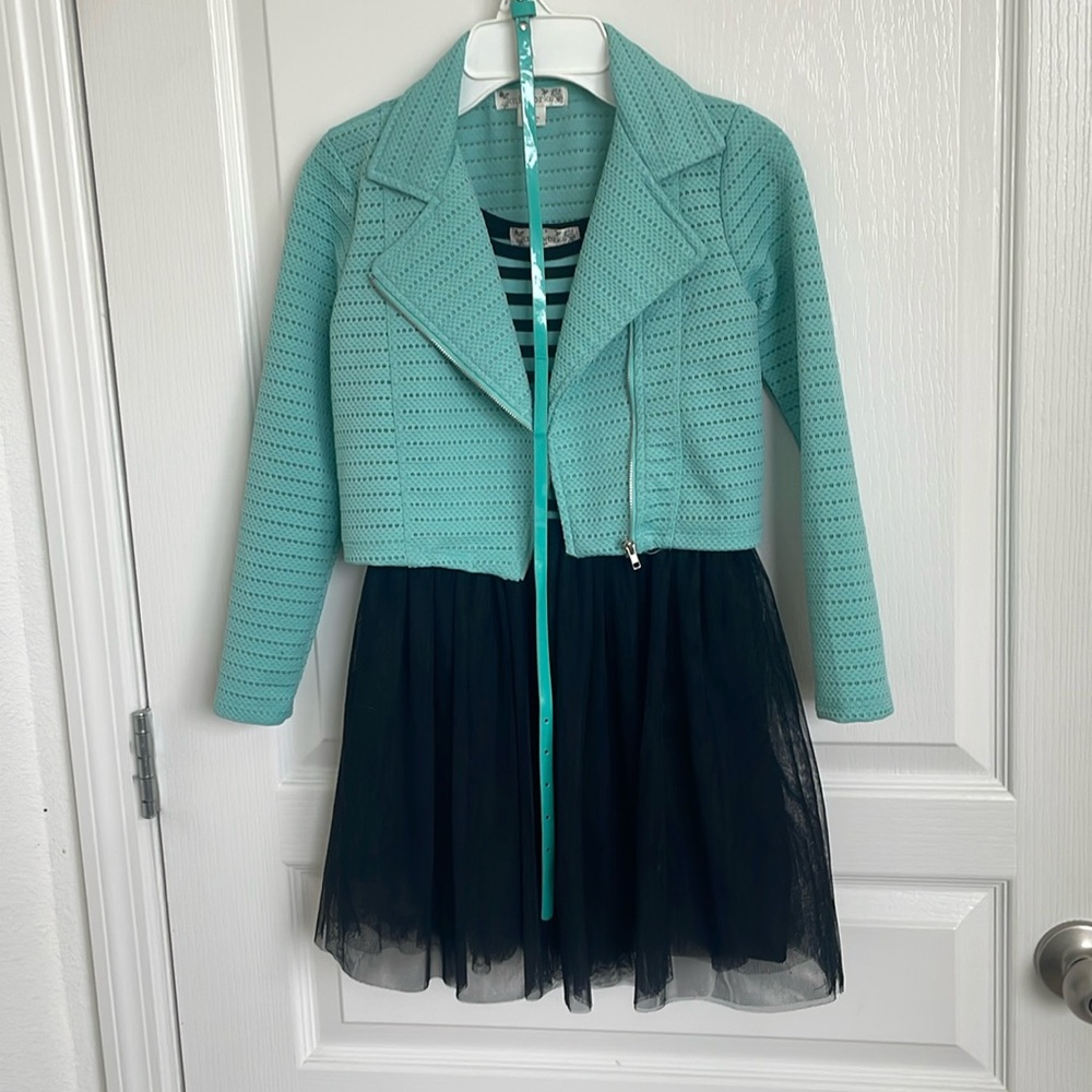Kids Dress with cardigan size 7